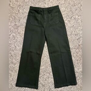 Just Black Wide Leg Green Denim size 30